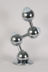 View 4: Pair of Chrome "Molecule" Lamps, c. 1970