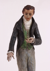 View 3: Wax Figure of a Gentleman with a Pocket Watch, c. 1820