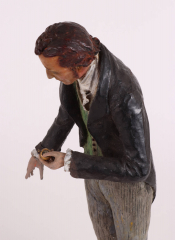 View 4: Wax Figure of a Gentleman with a Pocket Watch, c. 1820