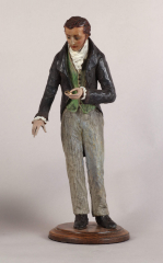 View 5: Wax Figure of a Gentleman with a Pocket Watch, c. 1820