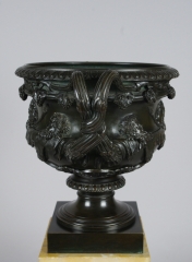 View 6: Fine Bronze and Sienna Marble Warwick Vase
