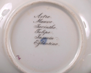 View 4: Biedermeier Vienna Botanical Cup and Saucer, c. 1823